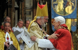 Il primate anglicano Rowan Williams incontra Papa Benedetto XVI.