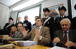 La conferenza stampa in Procura a Napoli.