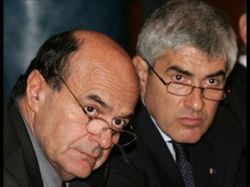 Pier Luigi Bersani e Pierferdinando Casini.