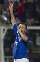 Antonio Cassano, un po' logoro.