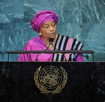  Ellen Johnson Sirleaf, presidente in carica della Liberia.