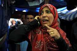 Tawakkol Karman, giornalista, leader dell’opposizione femminile contro il regime yemenita.