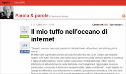 Il blog del cardinale Gianfranco Ravasi sul sito Internet del Sole 24Ore.