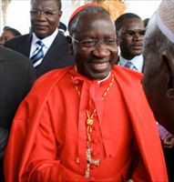 Il cardinale Théodore Adrien Sarr, arcivescovo di Dakar. 