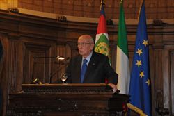 Il presidente Napolitano.