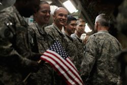 Soldati americani alla partenza dall'Iraq.