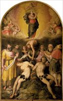 L'Immacolata, tavola del Pomarancio. Città di Castello, Pinacoteca.