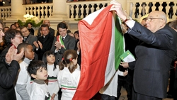 Il Presidente della Repubblica Giorgio Napolitano.