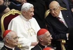 Benedetto XVI e Giorgio Napolitano