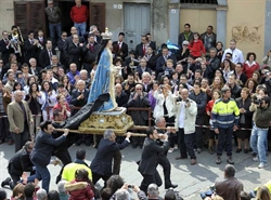 La processione dell'Affruntata, a Sant'Onofrio, provincia di Vibo Valentia, in Calabria.