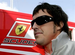 Fernando Alonso, il pilota spagnolo della Ferrari.