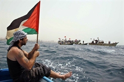 Vittorio Arrigoni, l'attivista filo-palestinese italiano rapito e ucciso il 14  aprile a Gaza city.