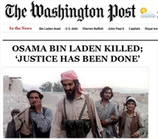 I giornali americani festeggiano la fine del terrorista Osama Bin Laden.