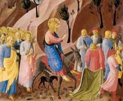 Beato Angelico (1387-1455), Entrata in Gerusalemme, Armadio degli argenti, Firenze, Museo di S. Marco.