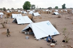 Una tendopoli nel Sud Sudan (foto: Reuters).