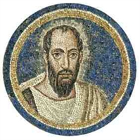 San Paolo, mosaico della volta, Ravenna, Arcivescovado.