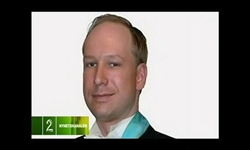 Anders Behring Breivik, sospettato di essere l'autore della strage di Oslo.