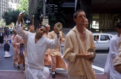 Seguaci di Krishna.