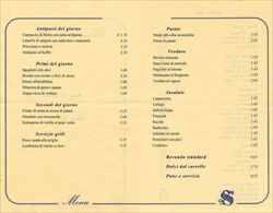 Il menu del ristorante al Senato della Repubblica, che ha sollevato un'ondata di proteste per i prezzi irrisori ai quali possono accedere i parlamentari italiani.