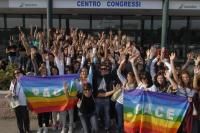 Un'immagine delle iniziative che hanno caratterizzato i giorni precedenti alla Marcia Perugia-Assisi 2011. Foto di Roberto Brancolini