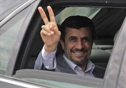 Il presidente iraniano Mahmud Ahmadinejad.