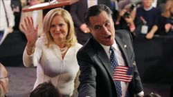Mitt Romney, vincitore delle primarie nello Stato del New Hampshire.
