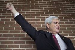 Newt Gingrich, candidato repubblicano. Foto Reuters.