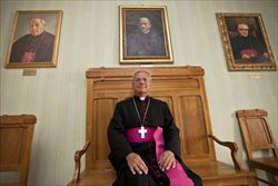 Il vescovo di Susa, monsignor Alfonso Badini Confalonieri. Foto di Paolo Siccardi/Sync.