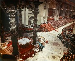 Concilio Vaticano II in San Pietro.