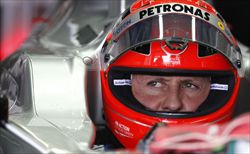 Michael Schumacher durante le prove del Gran Premio del Giappone (foto del servizio: Reuters).