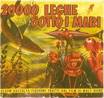 Copertina dell'album "20.000 leghe sotto i mari", Maronese, Firenze, 1957