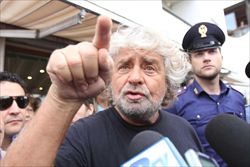 Neanche Beppe Grillo gradisce il contraddittorio in Tv (Ansa).