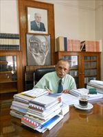 Youssef Sidhom, direttore della rivista "Watani" (foto di G. Mastromatteo).