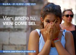 L'iniziativa S.u.s.a. (Sentiero umano solidarietà) promossa da Pistoletto a Torino.