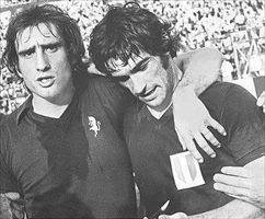 Francesco "Ciccio" Graziani con Paolo "Pupi" Pulici ai tempi del Torino.
