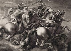 Copia di Paul Rubens della Battaglia di Anghiari di Leonardo da Vinci (foto Scala).