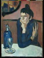La bevitrice di assenzio di Pablo Picasso (1901, Hermitage).