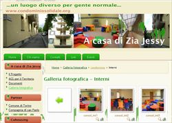 La homepage del sito Internet  "www.condominiosolidale.org" di Torino.