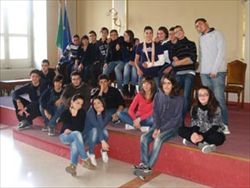 Gli studenti dell'Istituto Costa di Lecce che hanno ideato il progetto