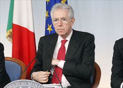 Mario Monti. (foto Ansa).
