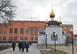 L'interno della colonia penale femminile di Kachanovskaya, nella regione di Kharkhiv, al confine settentrionale con la Russia (foto Ansa).