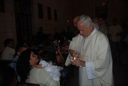Un battesimo cattolico all'Avana.