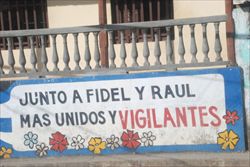 Murales nella città cubana di Baracoa.