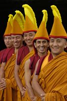 I monaci tibetani del monastero Tashi Lhunpo.