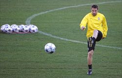 Alessandro Del Piero in allenamento (foto del servizio: Ansa).