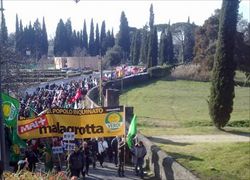 Una manifestazione ecologista a Roma. Foto Ansa. 