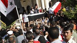 I funerali delle vittime dell'attentato di Damasco (foto del servizio: Reuters).