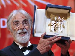 Il regsita Michael Haneke, vincitore della Palma d'oro per il film "Amour" (Reuters).