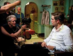 Pattinson sul set col regista David Cronenberg