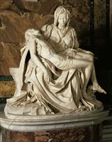 La "Pietà" di Michelangelo.